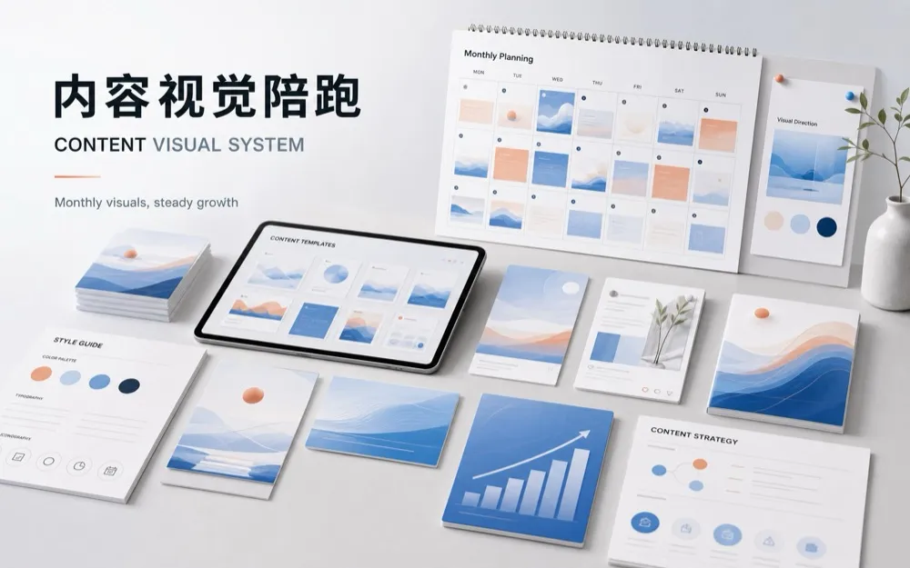 内容视觉陪跑设计图